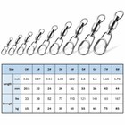 Ball Bearing Fishing Swivel Fast Snap Split Ring 33-220lb Quick Clip Connector