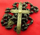 Vintage Catacomb Crucifix Rosary Religious Catholic Rome Catacomb Soil Rosary