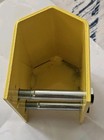 New 5  Pallet Rack Upright Post Protector Guard Boot Yellow Ridg-u-rak