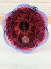 Fenton Lily Of The Valley Bell Plum Iridescent Carnival Opalescent 6 5    Mint