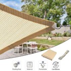Outdoor Sun Shade Sail Permeable Anti-uv Canopy For Patio Garden Yard Pergola