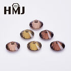 500pcs 0 8 15mm Round Coffee Loose Cubic Zirconia Aaaaa Cz Stone For Jewelry Diy