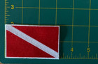 Scuba Patch Diver Down Flag Patch Scuba Diving Patch Iron Or Sew On 3 25  Wide
