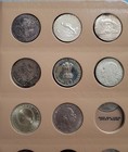 Lot Of 28 Foreign Silver World Coins 23 Troy Oz   716 72 Grams  Crown Size Coins