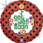 Get Well Soon  18  Foil Balloon Options Get Well Foil Mylar Balloons  B