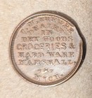 1863 C m Brewer Marshall Michigan Civil War Store Card Token