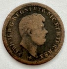 1853 Kingdom Of The Two Sicilies Mezzo Tornese Copper Coin - Ferdinand Ii