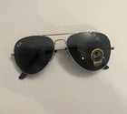 Ray-ban Sunglasses Rb3025 Aviator Silver Frame Uv Protected Black grey Lens 58mm