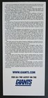 New York Giants Pittsburgh Steelers Football Large Ticket 8 11 2017 Webster Pic 