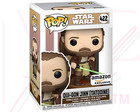 Star Wars Funko Pop 422 Qui-gon Jinn  tatooine  Amazon Exclusive Clear Protector