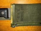 22     Nos Ontario Machete  Nos U s  Usn Mk 2  1945 Sheath Transition Piece Bolo