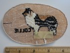 Vintage Collie Dog Show Breed Embroidered Patch New Old Stock