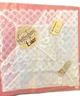 Nottingham White Cotton Lace Bridal Handkerchief Uk England Wedding 80s Vintage