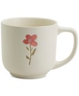 Haven Assorted Floral Stoneware Mugs  Set Of 4-white With Floral Debossed