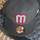New Era 59fifty Fitted Mexico Flag Patch Black Men s Baseball Cap Hat 7 1 2