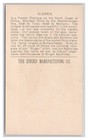 The Singer Manufacturing Co  Algeria Vintage   1892 Advertising Trade Card
