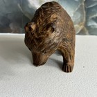 Hand Carved Wooden Bear Figurine Sculpture 5 X 4  Cabin Folk Art Decor