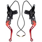 Hydraulic Brake Master Cylinder Lever Red For 50-300cc 7 8inch 22mm Handlebar