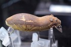 Heddon Meadow Mouse Wood Leather Ears No Markings Fishing Lure
