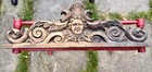 Architectural Antiques Pediment Carved Face Gothic Design 25   x 8   