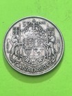 1952  Canadian Half Dollar  King George Vi   Canada 50 Cent 0 800 Silver Ag 