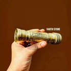 Handmade Brass Kaleidoscope With Leather Box - Vintage Look - Antique Finish