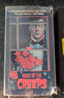 Night Of The Creeps Vhs     Vintage Blockbuster Rental Tape Cannon Video Horror