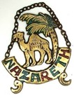 Antique Brass Camel Palm Tree From The City Of Nazareth Wall Art
