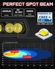 6 Inch Cree Led Light Pods  60w Spot Light Bar Off Road Ditch Fog Lights