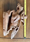 Vintage Hand Carved Wooden Chinese Warrior Figurine