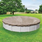 21  Round Above Ground Swimming Pool Winter Cover 20 Year - Taupe