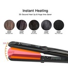 Steam Flat Iron Hair Straightener With Ceramic Plates   Argan Oil Treatment