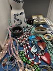 Antique Vintage Junk Drawer Jewelry Lot Estate Sale Find Lot G-14