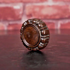 Philco Vintage Radio Knob Lg Rosette 1930s Brown Bakelite 1pc 1 4  D Shaft