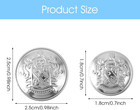 16 Pcs Metal Blazer Button Set  2 Sizes Silver Buttons For Blazers Jeans Button