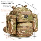 Molle Medium Rucksack Ocp Camo Full Military Kit W  Frame Waist Belt Pouches