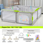 Pyladea 71x79x26 Inch Grey Baby Playpen Playard Kit For Babies And Toddlers