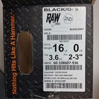 Hammer Raw Solid Black grey  Bowling Ball 16 Lb   New In Box    122