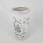 Vintage Chinese Porcelain Umbrella Stand Cane Rack