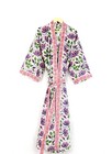 100  Cotton Hand Block Print Long Kimono Dress 100  Tarrif Free   0  Charge Km-3 