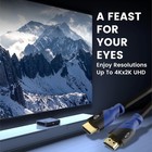4k Hdmi Cable 50ft Long 4k 60hz High Speed Hdmi Cord With Ethernet Supports Uhd
