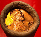 1955-s Lincoln Wheat Cent Penny Gem Obw Roll San Francisco Bank Wrap