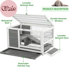Rabbit Hutch Pet House For Small Animals 35 4  Guinea Pig Cages Rabbit Cage With