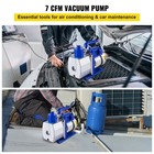 7 Cfm Vacuum Pump Single Stage Rotary Vane 1 2 Hp Hvac Ac Air Tool