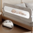 Foldable Toddler Bed Rails - Kids Guard Bumper For Crib Safe Bed Side Rail Fo   