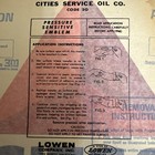 Vintage Sign Citgo Decal Advertising Gas Oil Gas Pump Usa Made Original