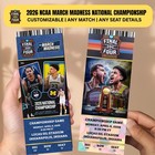 4-set Commemorative Ticket 2026 Final Four Uconn Michigan Souvenir March Madness
