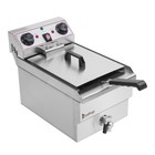 1700w Electric Deep Fryer 12l Commercial Stainless Steel Restaurant Fry Basket