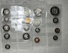 1974-1975 Jamaica Franklin Mint Proof Set 17 Coins W  Case Caribbean