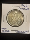 1966 Canada 50 Cents Canadian Silver Half Dollar    0826207    50c